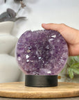 Amethyst Sphere Geode with Beautiful Crystal Formation - SPH0195
