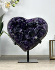 Deep Purple Natural Amethyst Stone Heart - HST0286