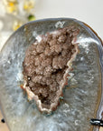 Stunning Quartz Geode with Sugar Druzy Crystals - MWS2124