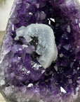 Stunning Amethyst Cathedral with Calcite Crystal Inclusion - CBP1194