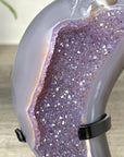 Outstanding Agate & Amethyst Moon Carving - MWS2361
