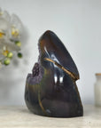 Amethyst & Agate Stone Flame Carving - FST0133
