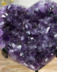 Natural Deep Purple Amethyst Heart Carving - HST0247