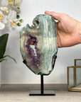 Natural Amethyst & Green Jasper Slice Portal - MWS2235