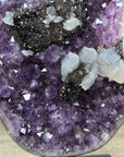 Unique Amethyst Cluster with Clacite & Black Hematite Formation - MWS2309