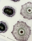 Stunning Amethyst Stalactite Slices for Jewelers - Wholesale Bulk Pack - STS0034