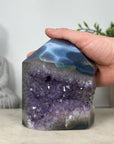 Natural Amethyst & Blue Agate Stone Tower - STP0183