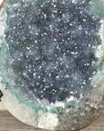 Unique Natural Green Quartz Specimen on Metal Stand - MWS3377