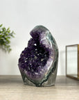 Amethyst Cathedral with Green Jasper Shell - CBP1174