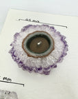Unique Amethyst Stalactite Slices Set - Natural Crystal for Handmade Jewelry - STS0042