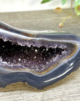 Blue Agate & Amethyst Natural Geode - STGE0074
