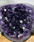 Uruguayan Amethyst Geode on Metal Stand - MWS3047
