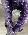 Natural Amethyst Geode with Calcite Crystal Formation - MWS2164