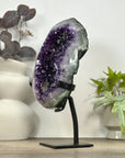 Uruguayan Amethyst Geode on Metal Stand - MWS3084