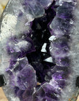 Natural Amethyst Geode with Large Deep Purple Crystals - MWS1983