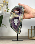 Natural Amethyst & Green Jasper Slice Portal - MWS2239