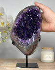 Large Amethyst Geode with Natural agate Shell - MWS1712