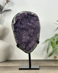 Natural Amethyst Specimen with Green Jasper Shell - MWS3231