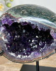 Unique Amethyst Geode with Green Jasper Shell - MWS1635