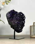 Deep Purple Natural Amethyst Stone Heart - HST0287