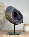 Top Grade Impressive Natrual Amethyst & Blue Agate Geode - MWS1403