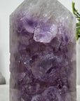 Natural Amethyst Stone Tower with Huge Crystals - STP0151