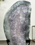 Natural Quartz Stone Slice on Metal Stand - MWS3014