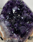 Deep Purple Amethyst Crystal Cluster with Unique Rainbow Jasper Matrix - MWS2351