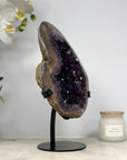 Amethyst Geode with Stunning Yellow Banding