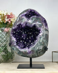 Masive Natural Green Jasper & Amethyst Geode - MWS1145