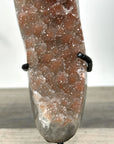 Orange Tone Quartz Crystal Specimen on Metal Stand - MWS2738