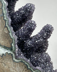 Large Natural Amethyst Druzy Cathedral with Unique Stalactites - CBP1043