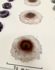 Unique Quartz, Amethyst, Agte & Green Jasper Stalactite Slices Set - Natural Crystal for Handmade Jewelry - STS0054