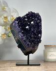Natural Deep Purple Amethyst with Agate Shell - MWS1368