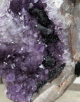 Huge Uruguayan Amethyst Geode, Metallic Stand Included - MWS0449
