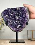 Uruguayan Amethyst Geode with Beautiful Calcite Formations - MWS1846