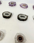 Natural amethyst Jasper & Quartz Stalactite Slices Wholesale Flat - Ideal for Pendants - STS0060