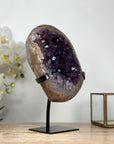 Stunning Amethyst Geode with Pseudo Calcite Formation - MWS1876