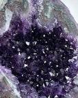 Masive Natural Green Jasper & Amethyst Geode - MWS1145