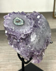 Amethyst Crystal Cluster on Stand with Light Purple Druzy - MWS2883