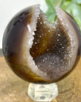 Agate & Quartz Druzy Sphere Geode - SPH0223