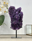 Uruguayan Amethyst Crystal Cluster on Custon made Stand - MWS2895