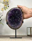 Beautiful Natural Deep Purple Uruguayan Amethyst Geode - MWS2031