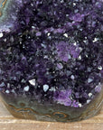 Natural Self Standing Amethyst with Green Jasper Matrix - CBP1118