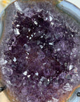 Beautiful Blue Agate & Amethyst Geode - MWS1531