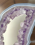 XXL Agate Slice with Amethyst Crystal Center for Home or Office Display - MWS2669