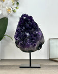 Amethyst Crystal Cluster with Deep Purple on Stand - MWS2941