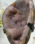 Beautiful Rose Tone Sugar Druzy Geode - MWS1471
