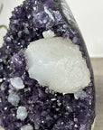 Natural Amethyst Cluster with Calcite Crystal Inclusions - MWS2215
