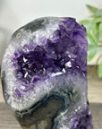 Amethyst Crystal Stone with Stalactite Eyes Fomations - MWS3271